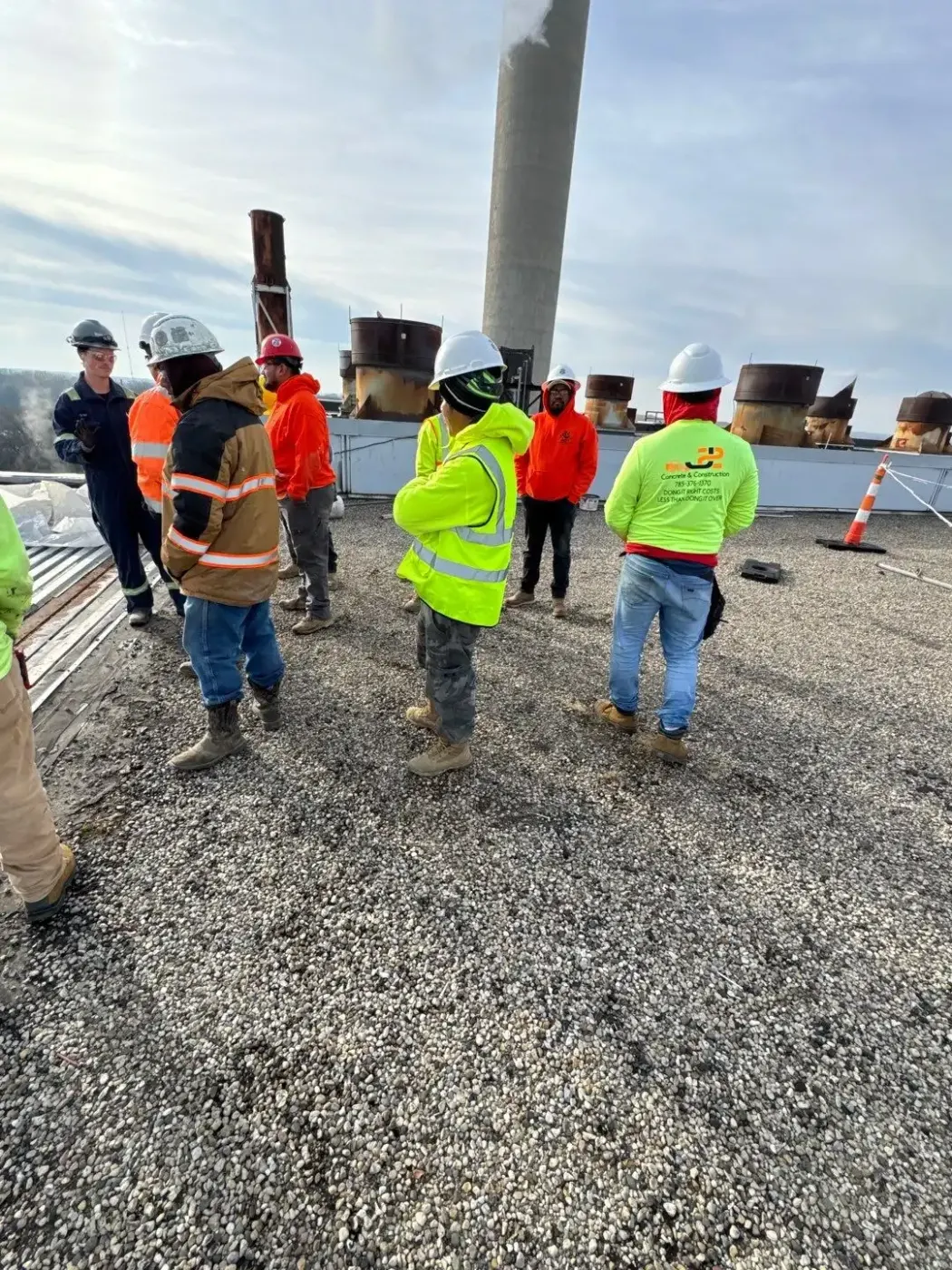 Commercial roof inspection documented in Auburn
